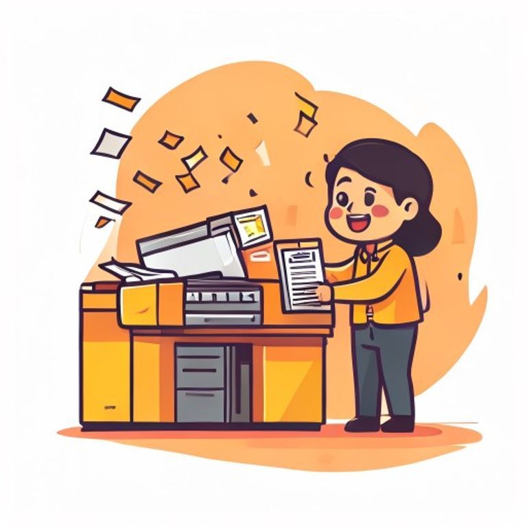 Sticker-style Filipino using a photocopier